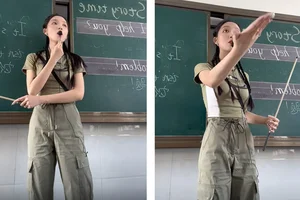 Beautiful Teacher Amazes with Stunning Classroom and Modern Street Style - image 3
