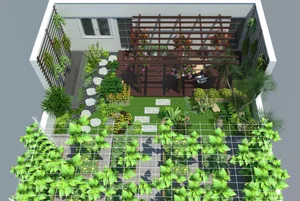 Hanoi Rooftop Oasis: A Husband’s 100m2 Garden Gift for His Wife - image 9