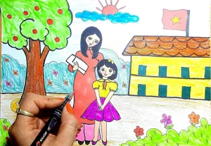 Heartwarming Drawing Ideas for Teachers and School Days - image 24