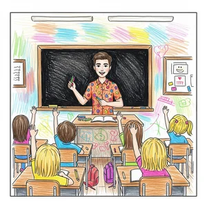 Heartwarming Drawing Ideas for Teachers and School Days - image 29