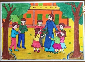 Heartwarming Drawing Ideas for Teachers and School Days - image 4