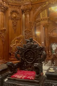 Inside a Multi-Million Dollar Castle: Opulent Wood Interiors and Luxury Chandeliers - image 3
