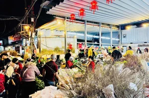 Inside Hanoi's Largest Flower Market Bustling Ahead of Lunar New Year - image 5