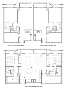 Luxury Dark-Toned 210m2 Apartment: Merging Two Units into One - image 3