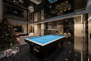 Luxury Dark-Toned 210m2 Apartment: Merging Two Units into One - image 5