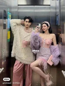 The Art of Couple Outfit Coordination: Mastering the Perfect Modern Elevator Selfie Aesthetic - image 3