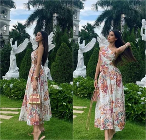 Tien Nguyen and Mother Thuy Tien Dazzle in Fairytale Wedding Guest Outfits - image 4