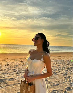Tien Nguyen and Mother Thuy Tien Dazzle in Fairytale Wedding Guest Outfits - image 3