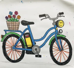 Rustic Bicycle Art Gallery: 154+ Beautiful Drawings - image 17