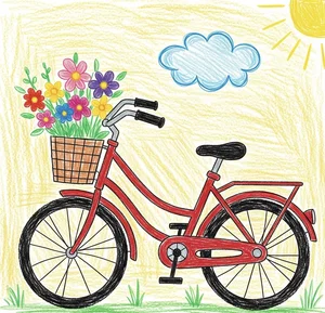 Rustic Bicycle Art Gallery: 154+ Beautiful Drawings - image 18