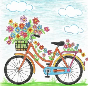 Rustic Bicycle Art Gallery: 154+ Beautiful Drawings - image 27