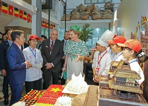 King and Queen of Belgium Visit Free Bakery Vocational School in Ho Chi Minh City - image 1