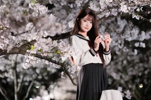 Night Sakura Portrait Gallery: Fujifilm Medium Format SOOC Chunchun - image 9
