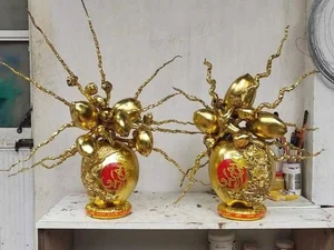 Luxury Gold-Plated Coconuts for the 2025 Lunar New Year - image 1