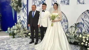 Inside the Fairy Tale Wedding of Footballer Quang Hai and Chu Thanh Huyen - image 0