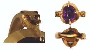 The Mystery of the Medieval Gold Ring Set with Red and Purple Gemstones - image 3