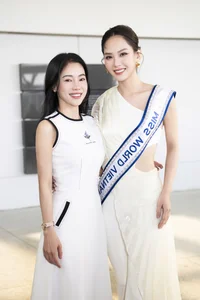 Miss World Vietnam Mai Phuong Departs for India with 140kg of Luggage and Strong Support from Fellow Queens - image 2
