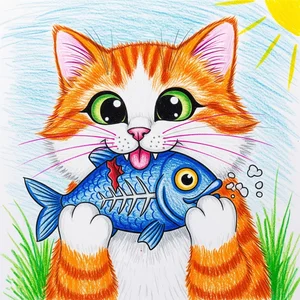 101+ Cutest Cat Drawing Ideas for Preschoolers and Young Kids - image 22