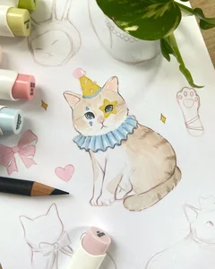 101+ Cutest Cat Drawing Ideas for Preschoolers and Young Kids - image 21