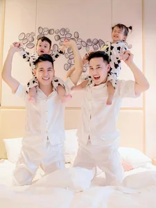 Family Style: Ha Tri Quang and Thanh Doan’s Matching Outfits with Their Children - image 1