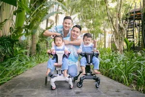 Family Style: Ha Tri Quang and Thanh Doan’s Matching Outfits with Their Children - image 8