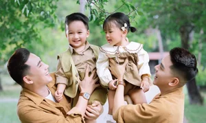 Family Style: Ha Tri Quang and Thanh Doan’s Matching Outfits with Their Children - image 7