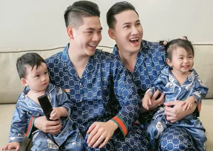 Family Style: Ha Tri Quang and Thanh Doan’s Matching Outfits with Their Children - image 2