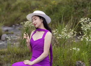 Yituyu Purple Meets Green Field Lulu: Ethereal Nature Portrait Gallery - image 5