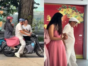 NSND Viet Anh and Girlfriend Turn Heads with Sweet Appearance at Public Event - image 1