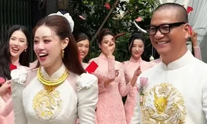Miss Universe Khanh Van's Star-Studded Wedding and Traditional Bridal Procession - image 3
