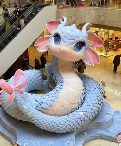 Hilarious Snake Mascots in China Bring Joy and Laughter for Lunar New Year - image 1