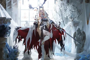 Stunning Arknights Viviana Rost Cosplay by Yi Qian Zhi Mao Bo He: The Candle Knight (13P Image Gallery) - image 6