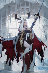 Stunning Arknights Viviana Rost Cosplay by Yi Qian Zhi Mao Bo He: The Candle Knight (13P Image Gallery) - image 8