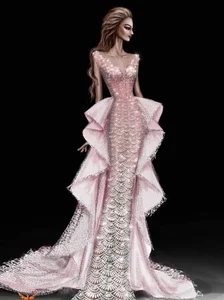 Close-Up of Huynh Tran Y Nhi's Stunning Mermaid-Inspired Crowning Gown - image 3