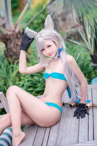 Kuukow No.196 Lynette Bikini Cosplay: Stunning Genshin Impact Fan Art and Photoshoot Showcase - image 3