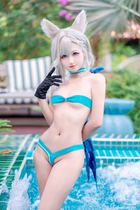 Kuukow No.196 Lynette Bikini Cosplay: Stunning Genshin Impact Fan Art and Photoshoot Showcase - image 1