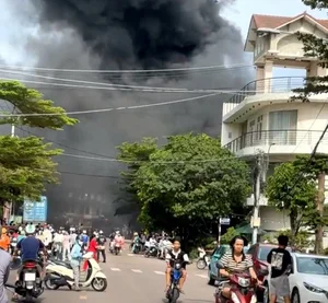 Major Fire Breaks Out at Tourist Electric Vehicle Warehouse in Gia Lai - image 0