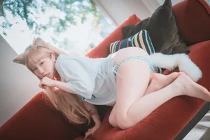 Adorable Pink Fox Cosplay by Popular Korean Model - image 30