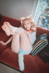 Adorable Pink Fox Cosplay by Popular Korean Model - image 14