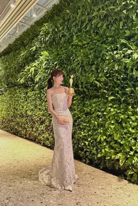 Hari Won Shines Solo on the Runway in Korea, Stunning in Strapless Gown - image 9