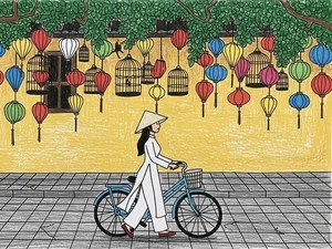 Hoi An Ancient Town Art: 130+ Beautiful and Simple Paintings - image 14