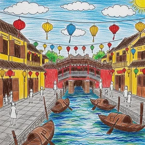 Hoi An Ancient Town Art: 130+ Beautiful and Simple Paintings - image 7
