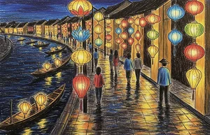Hoi An Ancient Town Art: 130+ Beautiful and Simple Paintings - image 17
