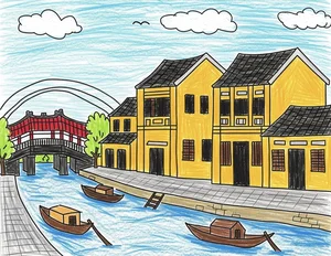 Hoi An Ancient Town Art: 130+ Beautiful and Simple Paintings - image 29