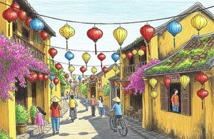 Hoi An Ancient Town Art: 130+ Beautiful and Simple Paintings - image 31