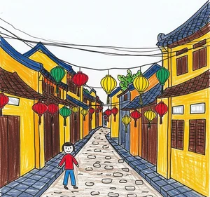 Hoi An Ancient Town Art: 130+ Beautiful and Simple Paintings - image 10