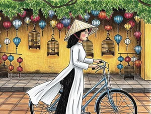 Hoi An Ancient Town Art: 130+ Beautiful and Simple Paintings - image 13