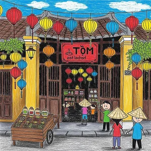 Hoi An Ancient Town Art: 130+ Beautiful and Simple Paintings - image 16