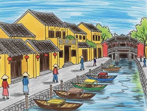 Hoi An Ancient Town Art: 130+ Beautiful and Simple Paintings - image 2