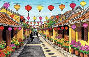 Hoi An Ancient Town Art: 130+ Beautiful and Simple Paintings - image 15